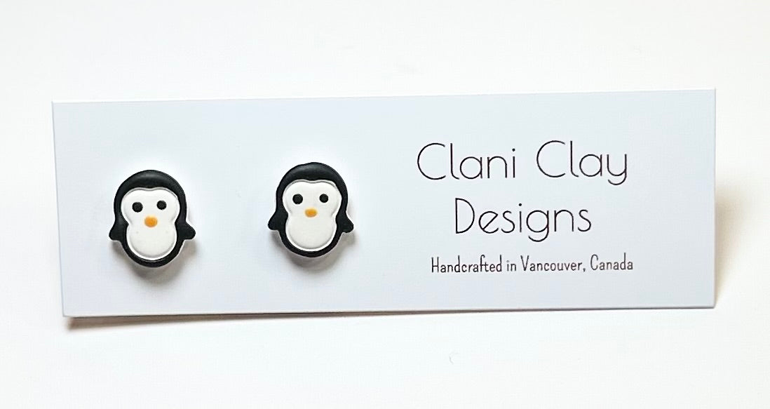 Penguin Stud Earrings