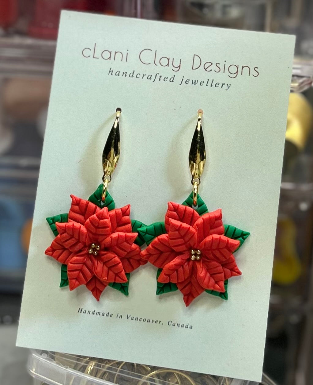 Poinsettia Dangle