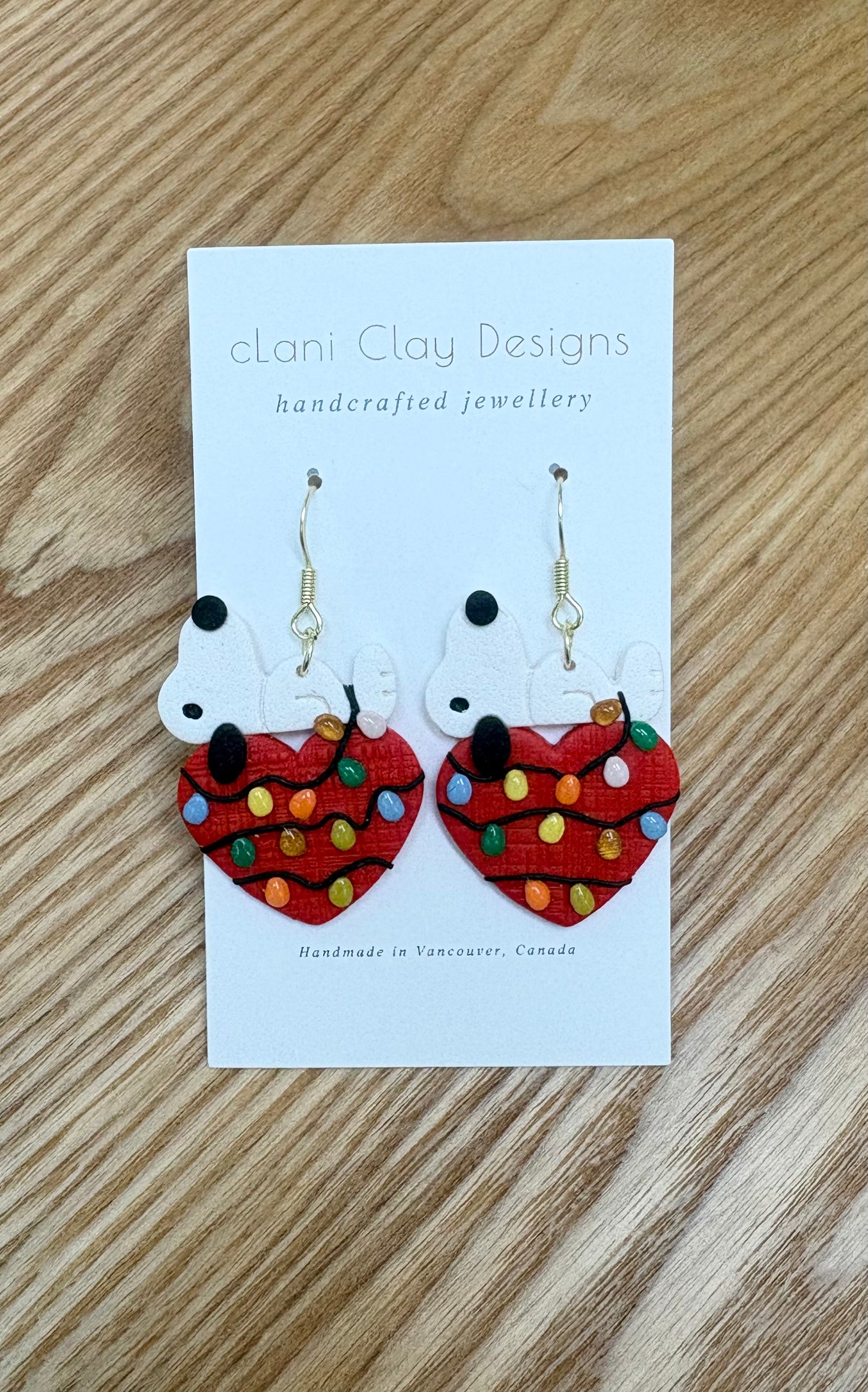 Snoopy on Heart Dangle